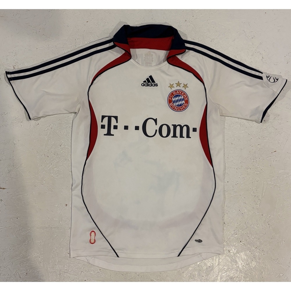 BAYERN MUNICH 2006 2007 AWAY FOOTBALL SHIRT SOCCER JERSEY ADIDAS 055054 MENS S